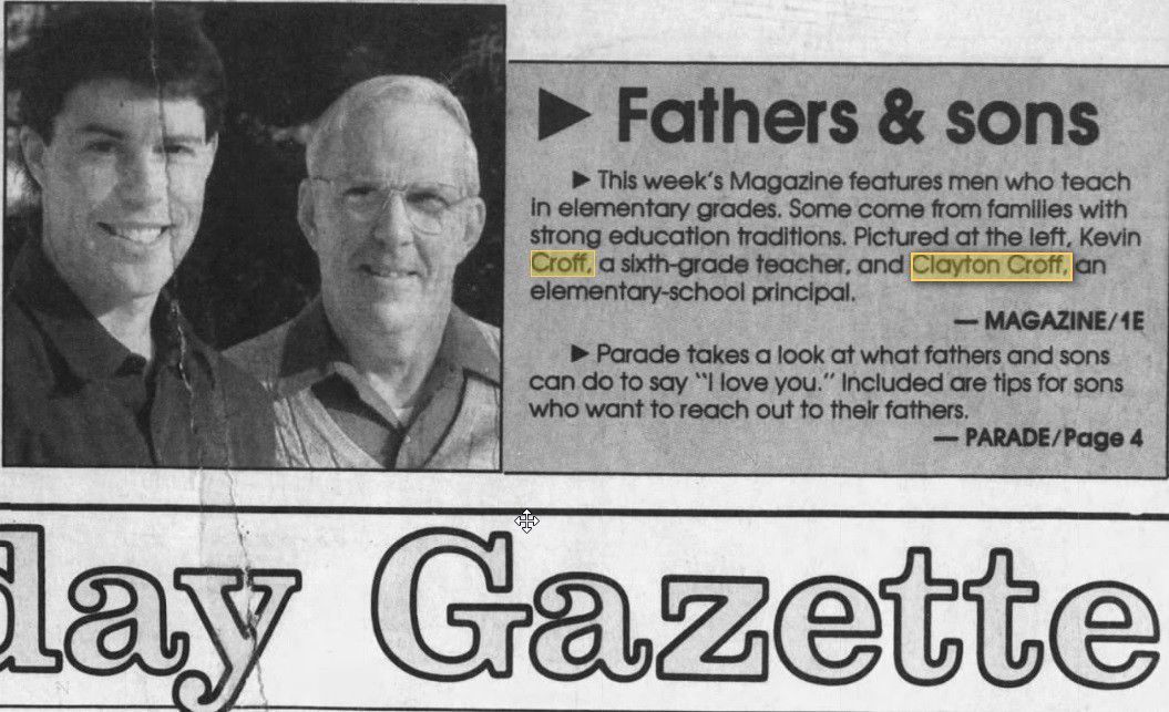Croffs in 1993